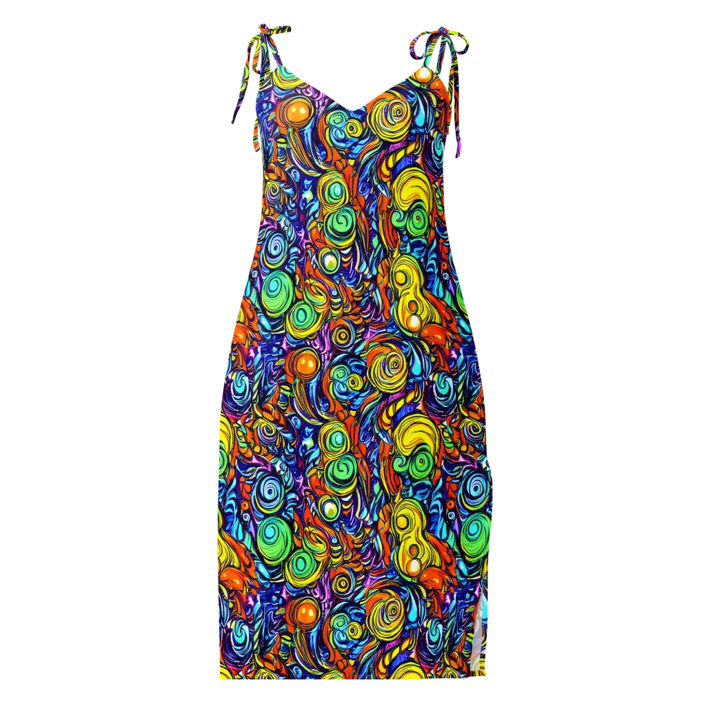 Orbiting Brilliance on Slip Dress — Front