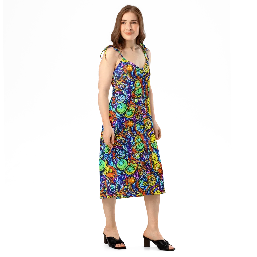 Orbiting Brilliance on Slip Dress — Right Front