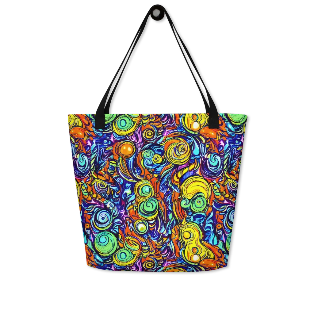 Orbiting Brilliance on Large Tote Bag W/ Pocket — Front