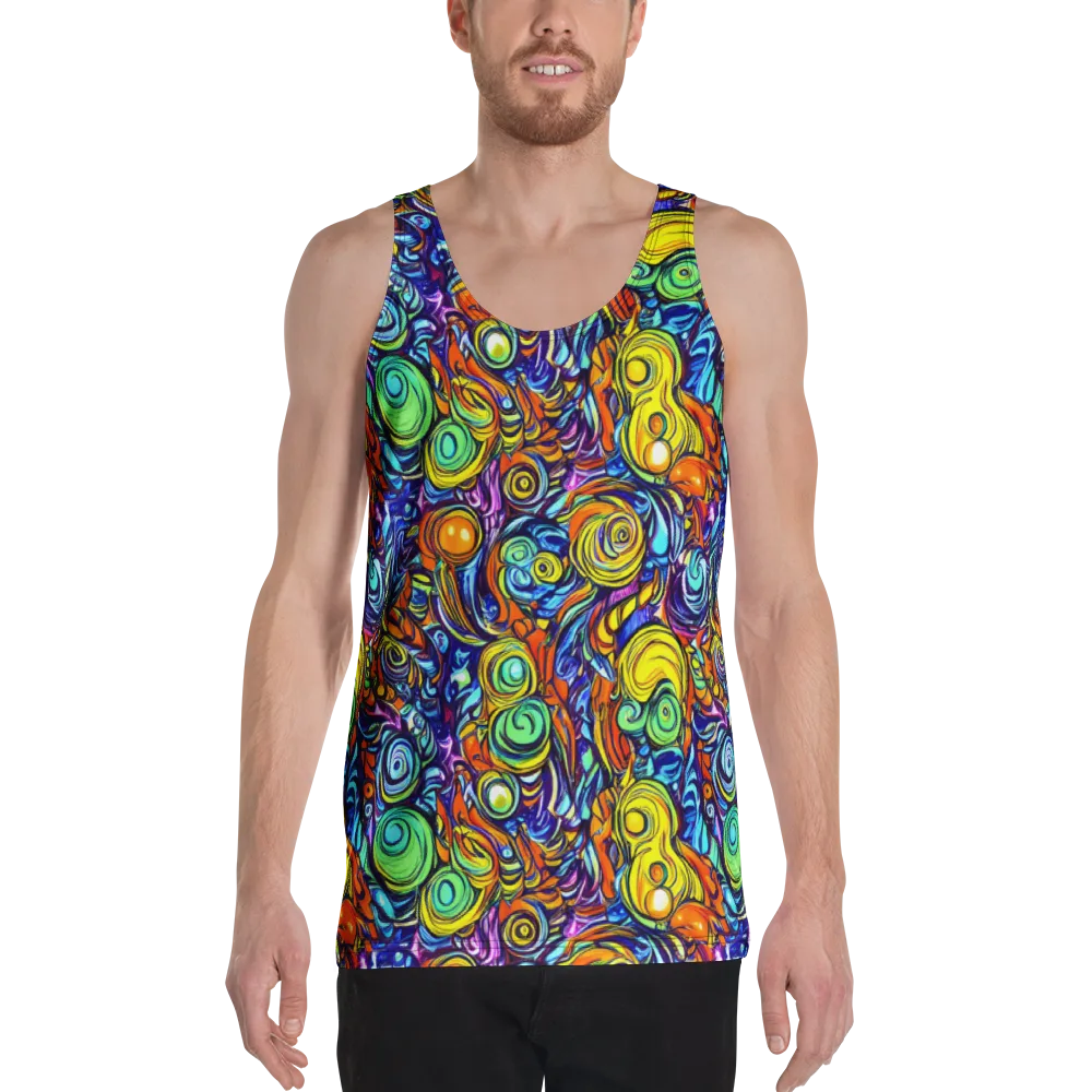 Orbiting Brilliance on Men's Tank Top — Front