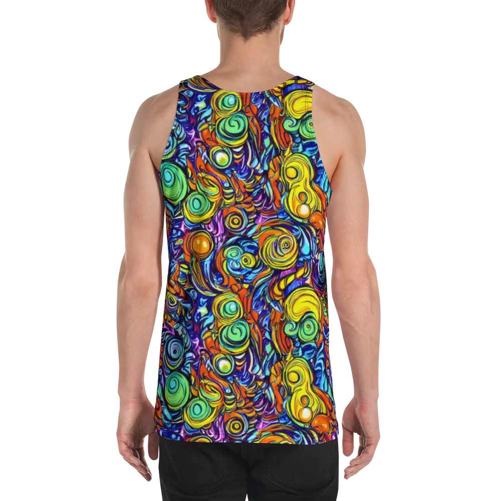 Orbiting Brilliance on Men's Tank Top — Back