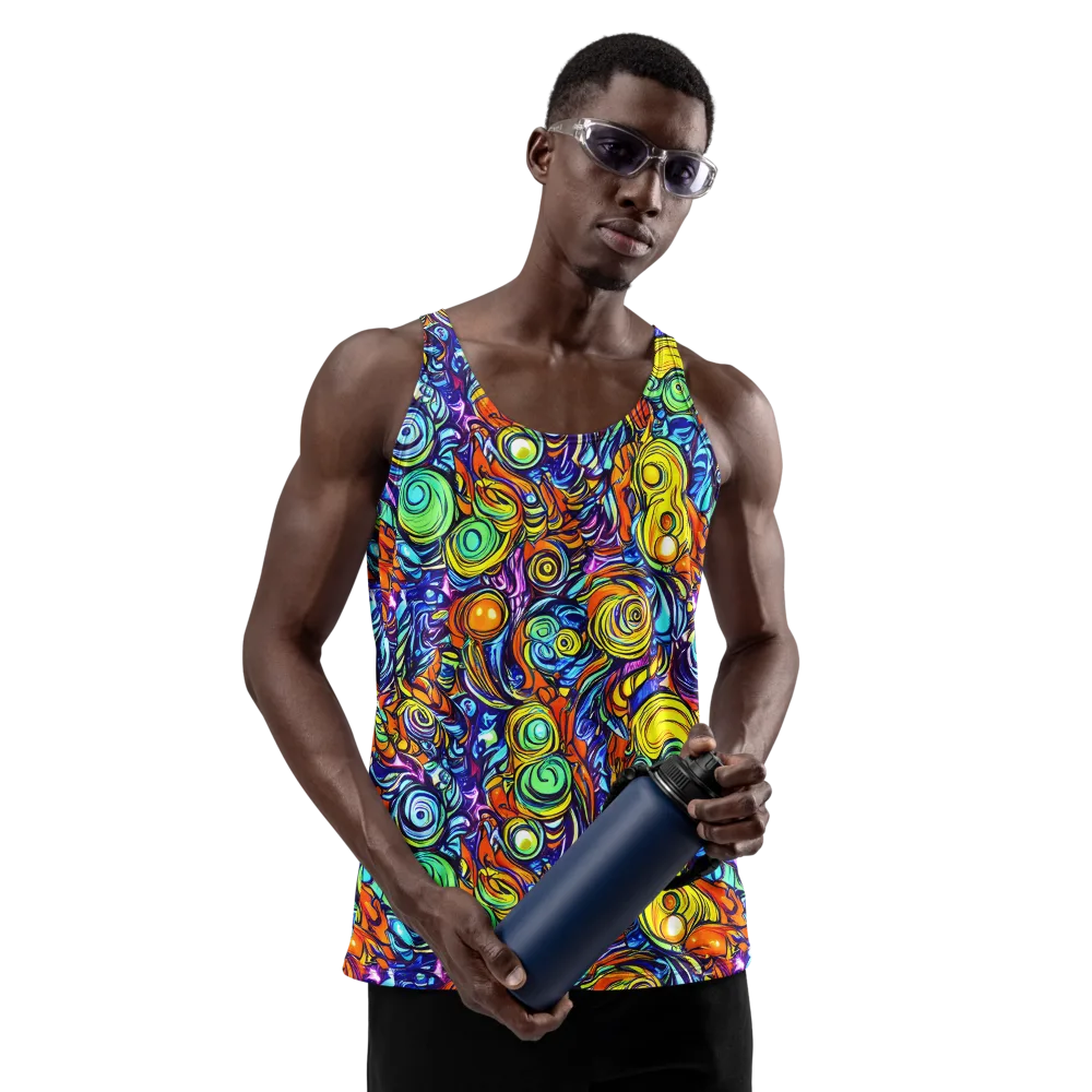 Orbiting Brilliance on Men's Tank Top — Front