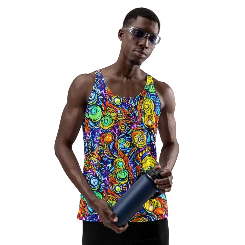 Orbiting Brilliance on Men's Tank Top — Front