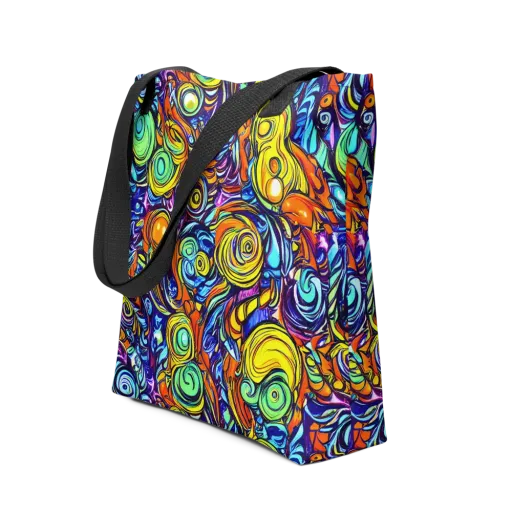 Orbiting Brilliance on a Tote Bag