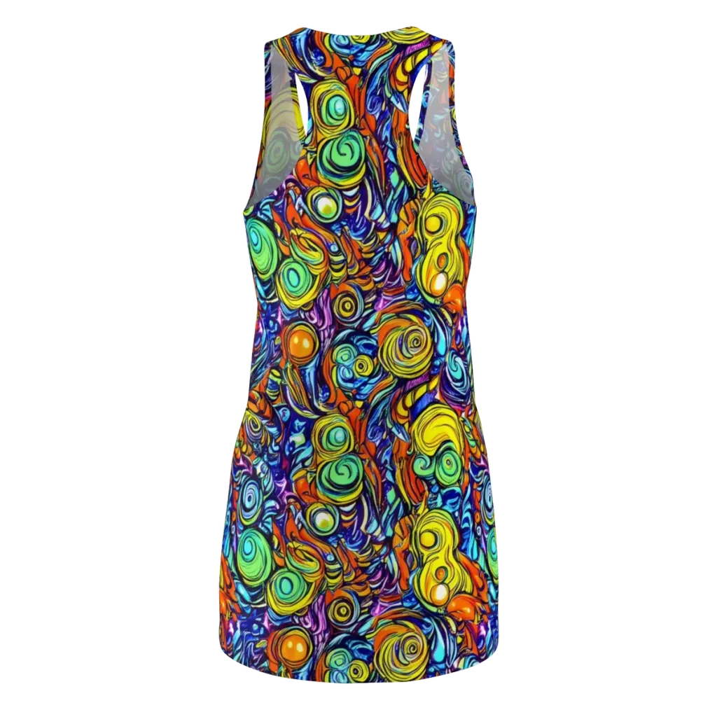 Orbiting Brilliance on Racerback Dress — Back