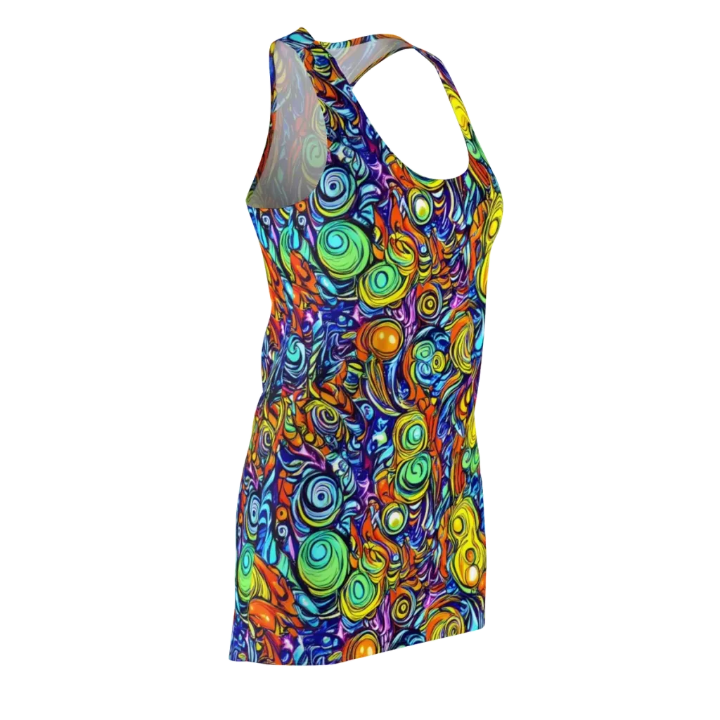 Orbiting Brilliance on Racerback Dress — Front Side