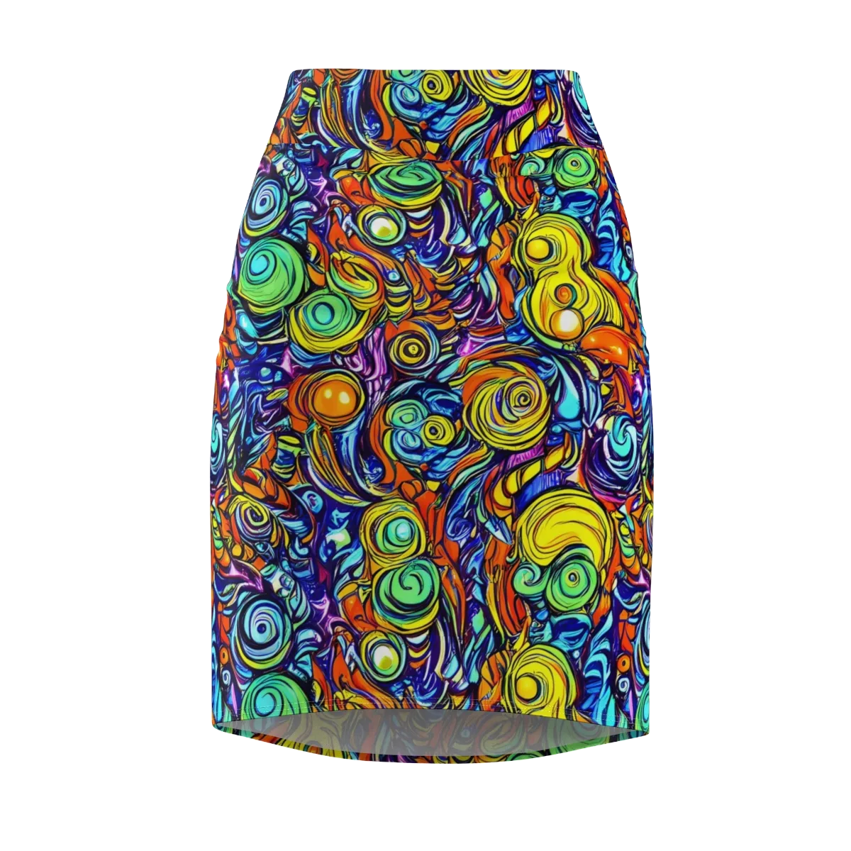 Orbiting Brilliance on Pencil Skirt — Front