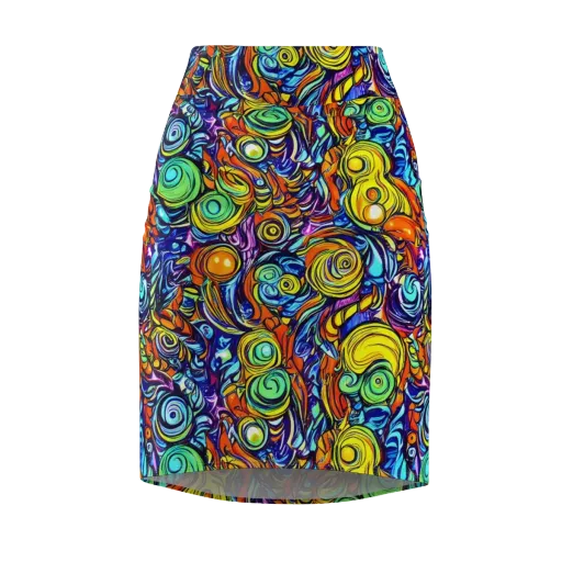 Orbiting Brilliance on a Pencil Skirt