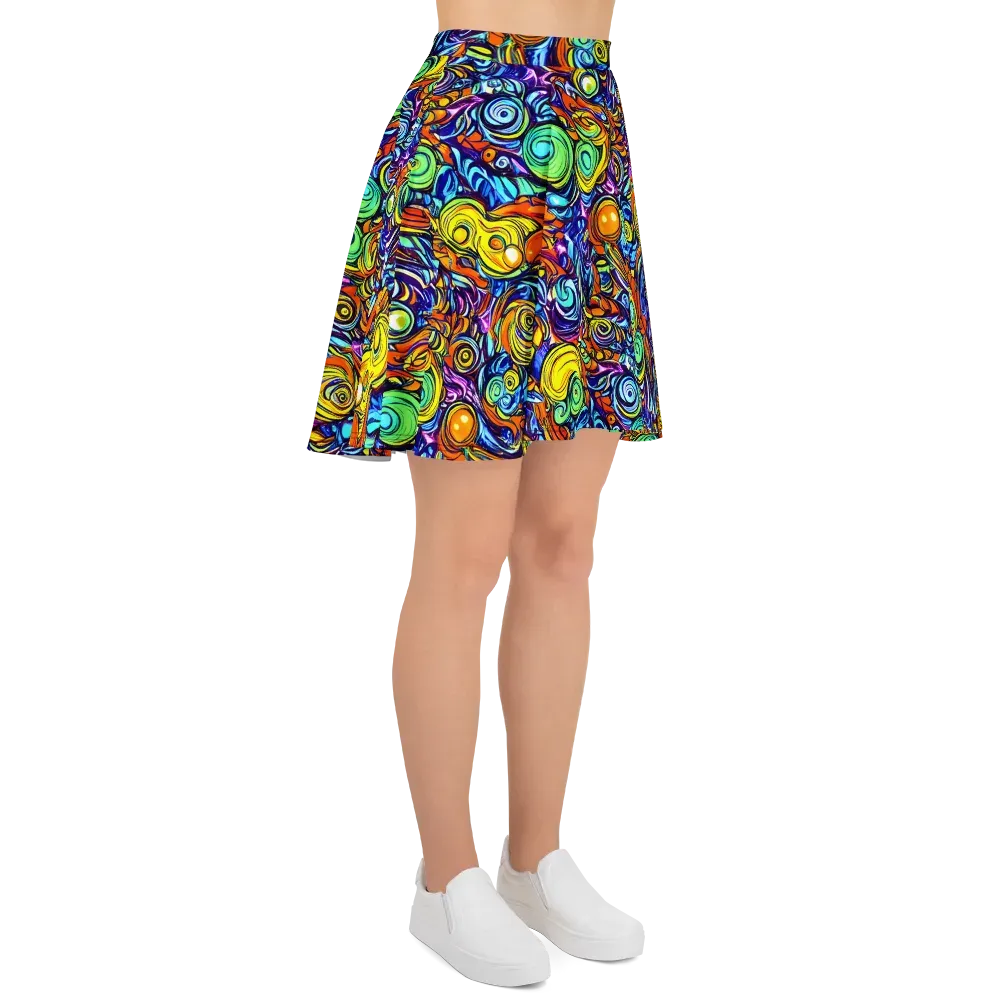 Orbiting Brilliance on Skater Skirt — Right
