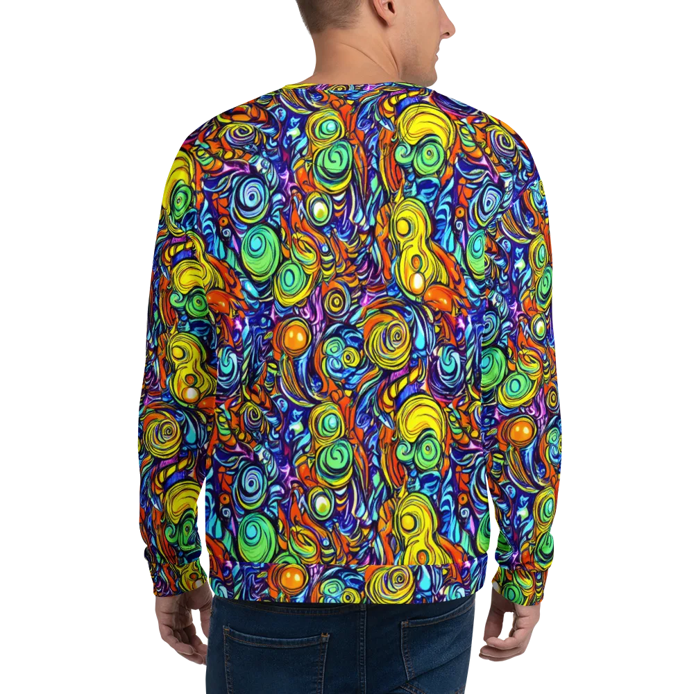 Orbiting Brilliance on Sweatshirt — Back