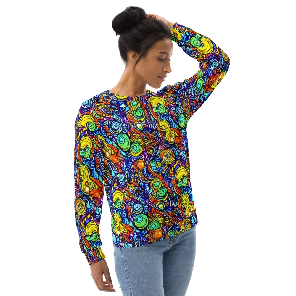 Orbiting Brilliance on Sweatshirt — Right Front