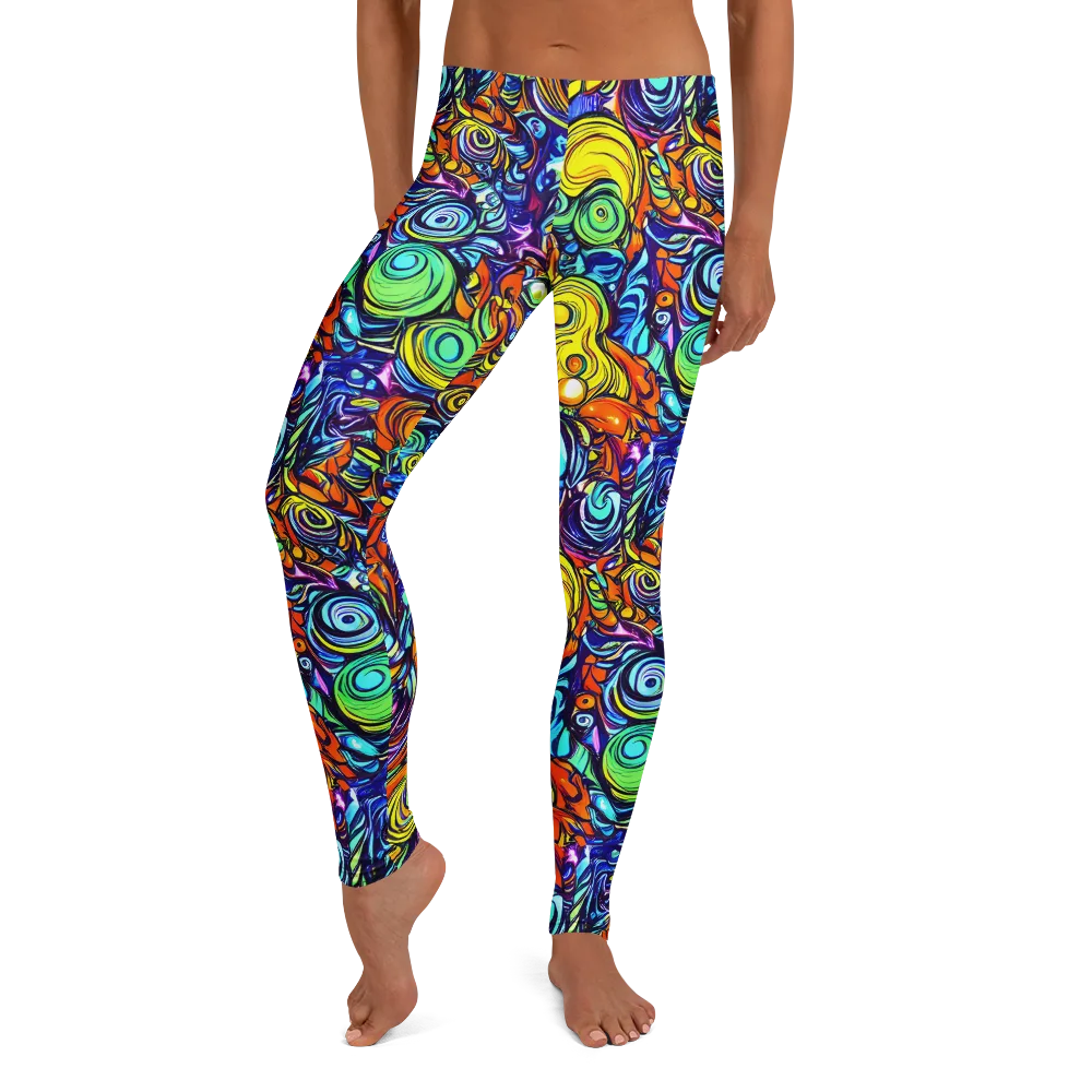 Orbiting Brilliance on Leggings — Front