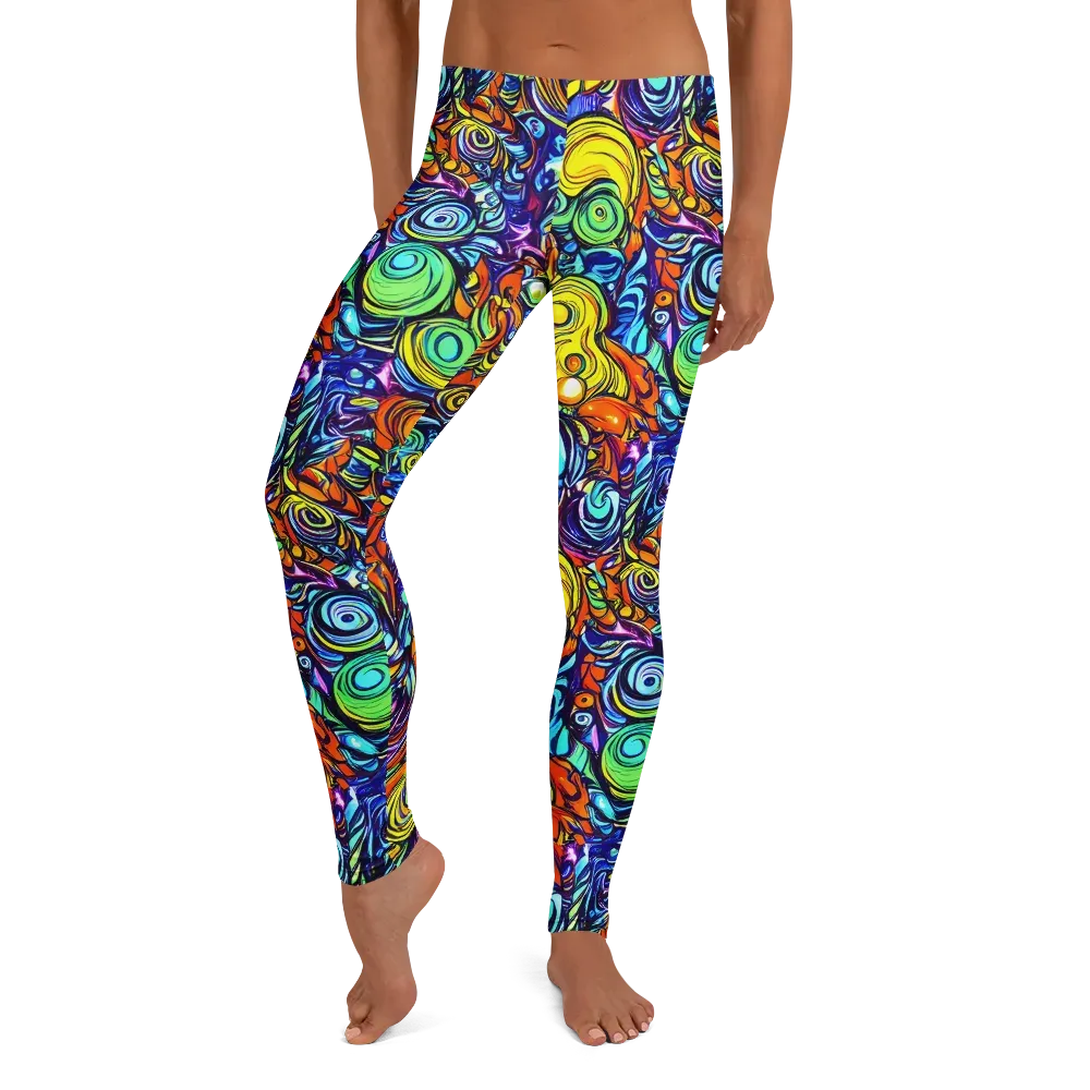 Orbiting Brilliance on Leggings — Front