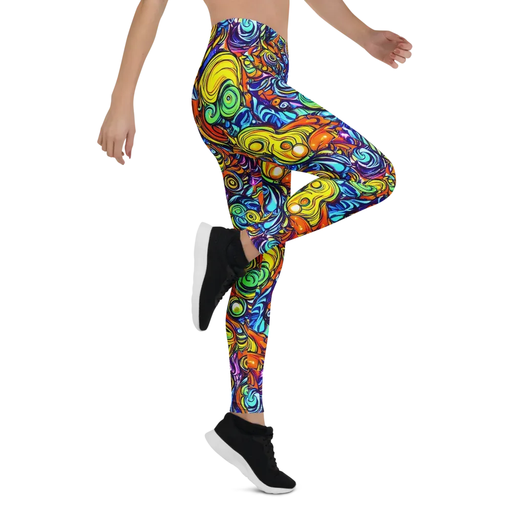 Orbiting Brilliance on Leggings — Right