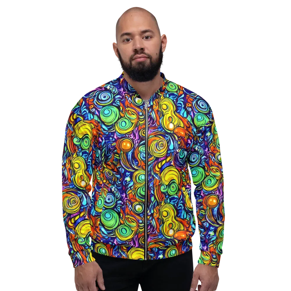 Orbiting Brilliance on Bomber Jacket — Front