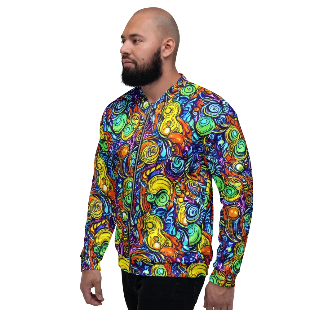 Orbiting Brilliance on Bomber Jacket — Left