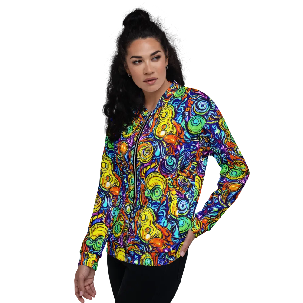 Orbiting Brilliance on Bomber Jacket — Left