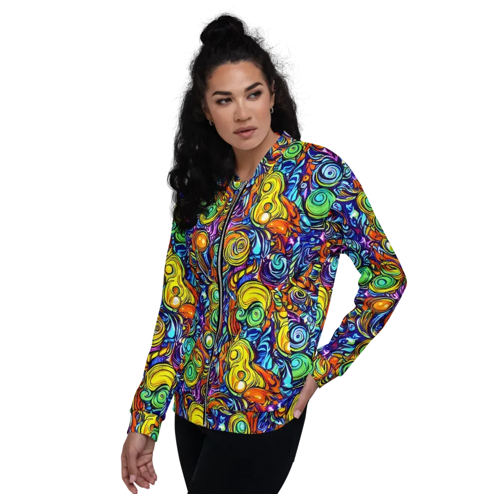 Orbiting Brilliance on Bomber Jacket — Left