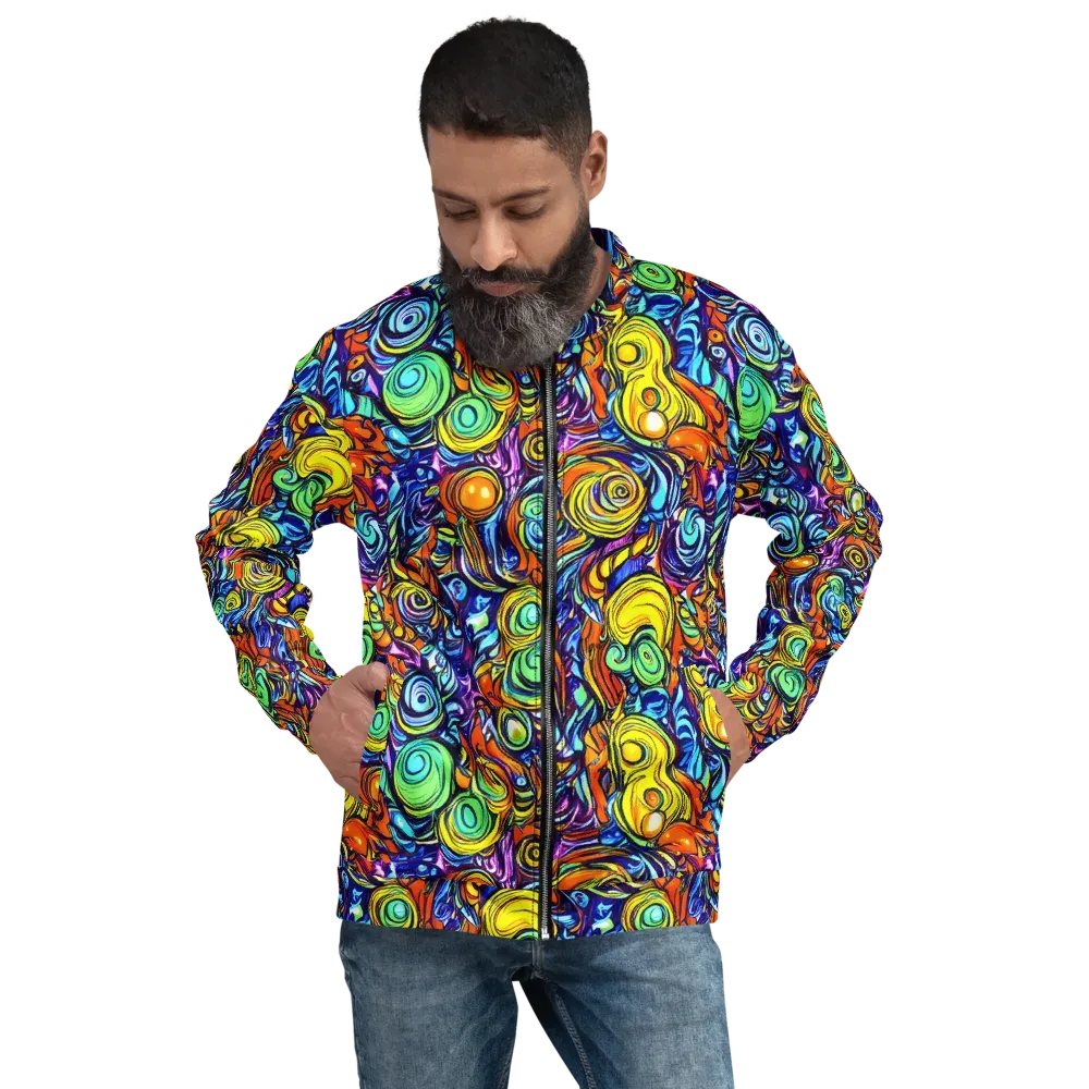 Orbiting Brilliance on Bomber Jacket — Front