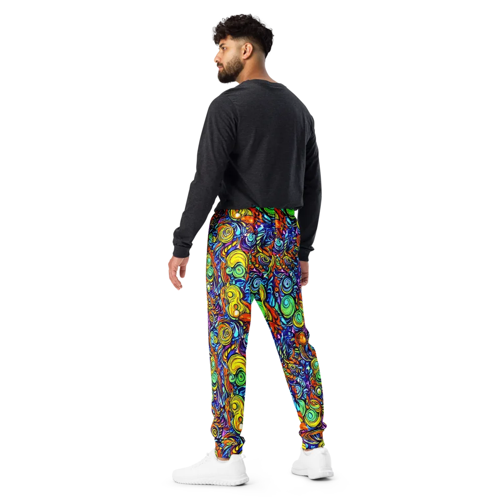 Orbiting Brilliance on Men's Joggers — Back