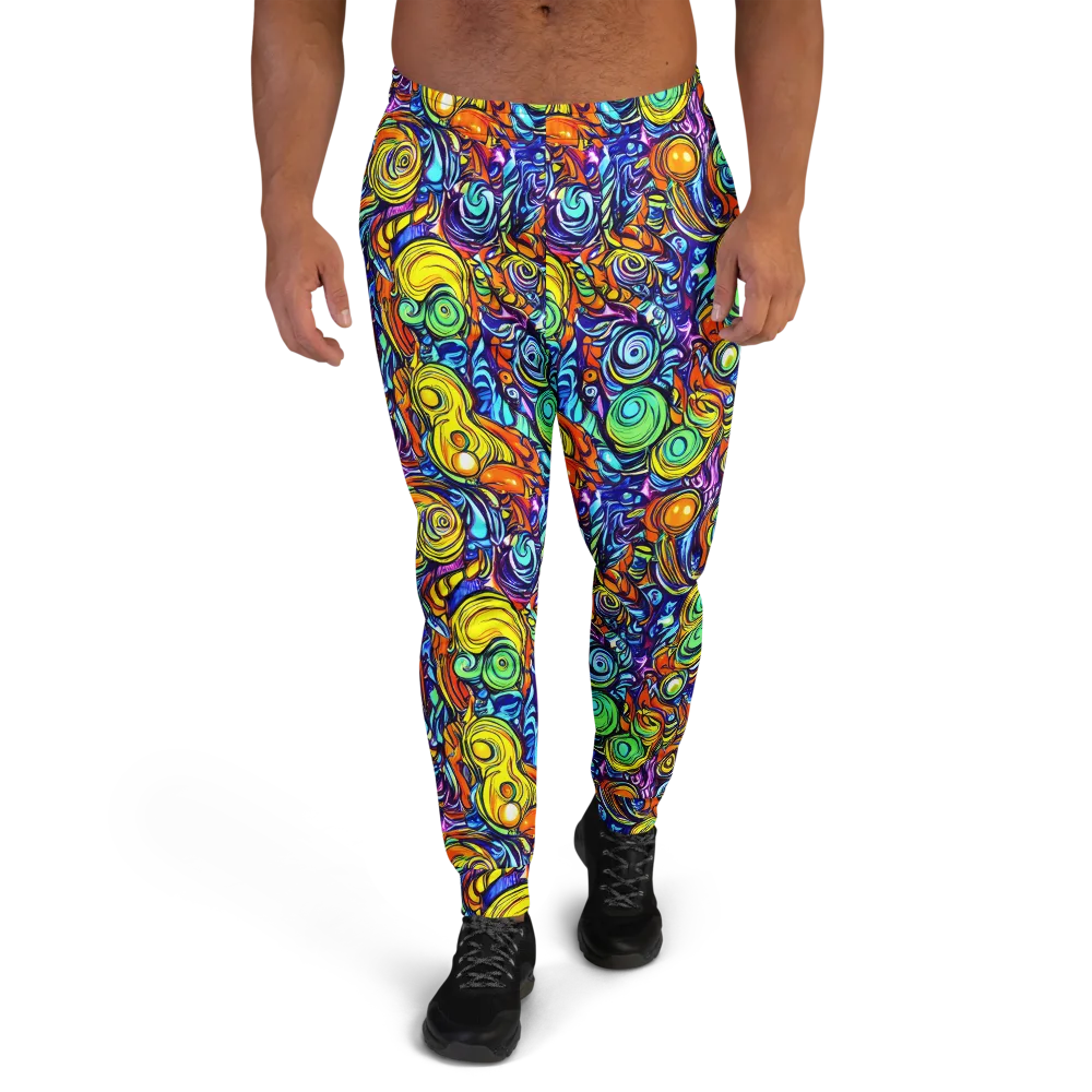 Orbiting Brilliance on Men's Joggers — Front