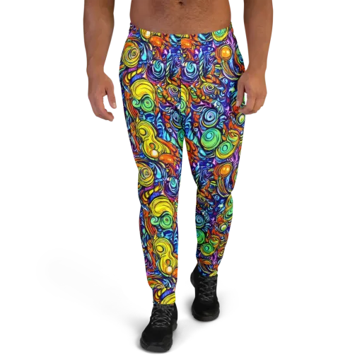 Orbiting Brilliance on a Men's Joggers