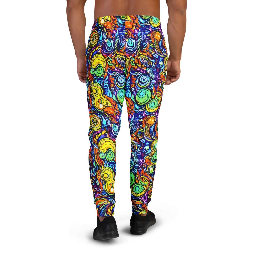Orbiting Brilliance on Men's Joggers — Back
