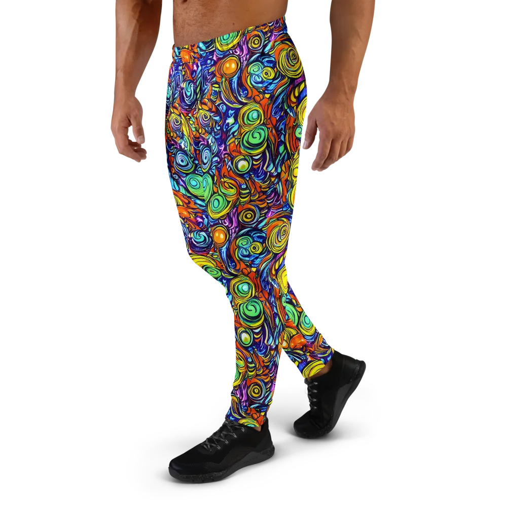 Orbiting Brilliance on Men's Joggers — Left