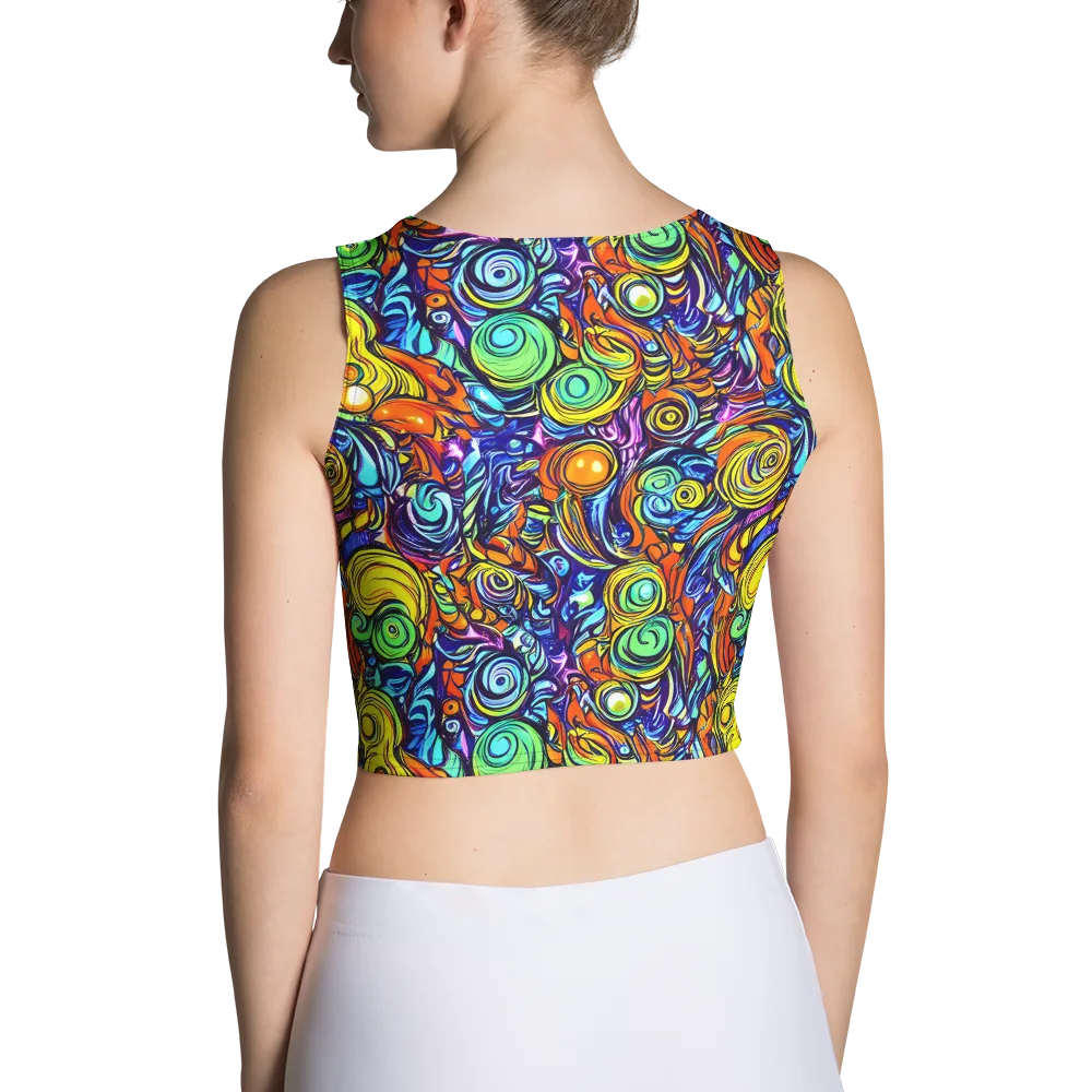 Orbiting Brilliance on Crop Top — Back