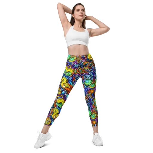 Orbiting Brilliance on a Leggings with Pockets