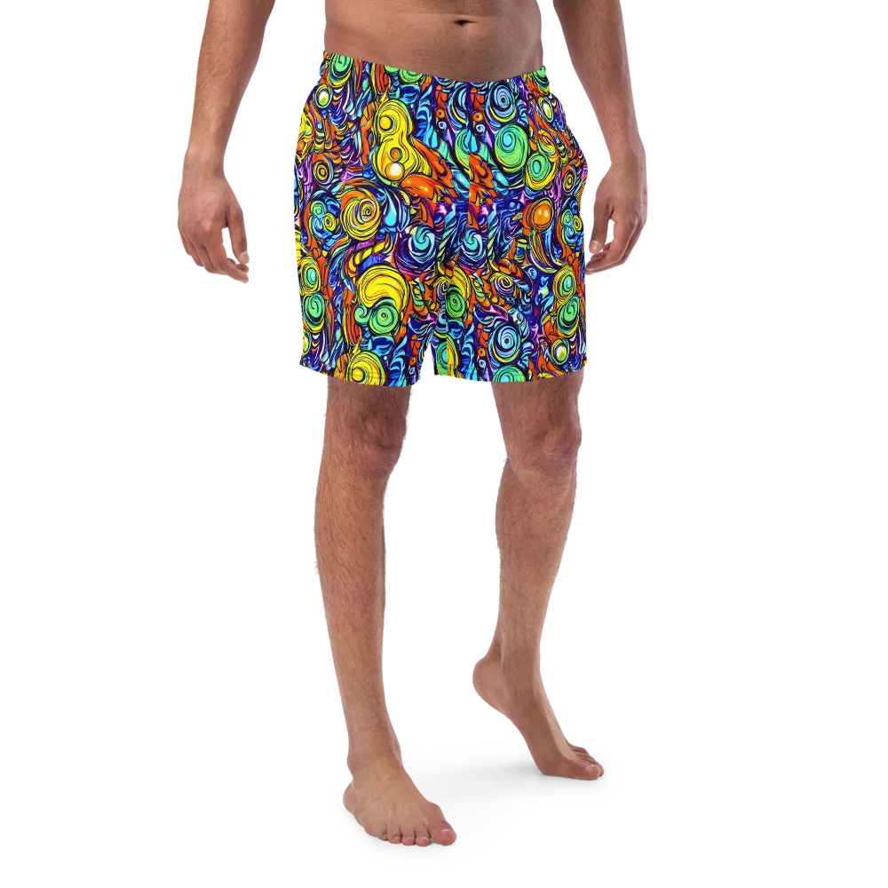 Orbiting Brilliance on Swim Trunks — Front