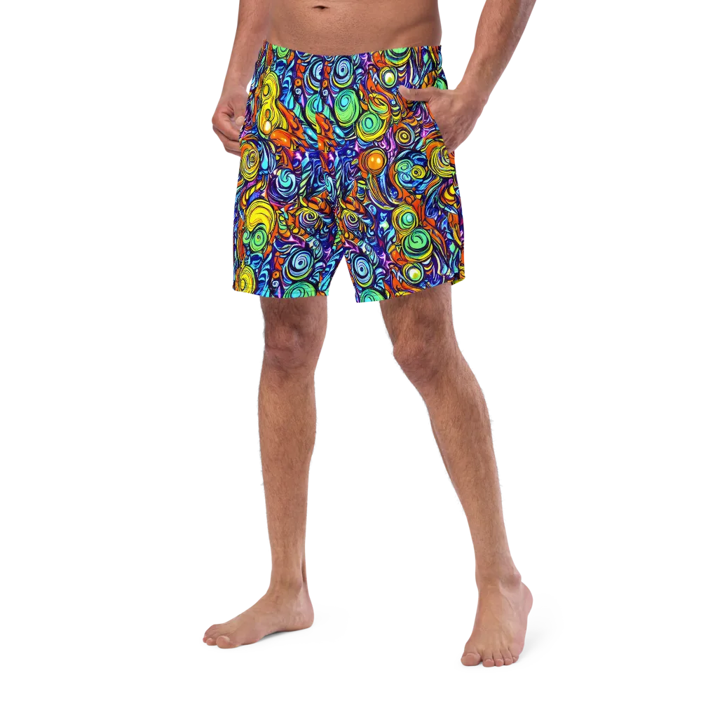 Orbiting Brilliance on Swim Trunks — Left Front