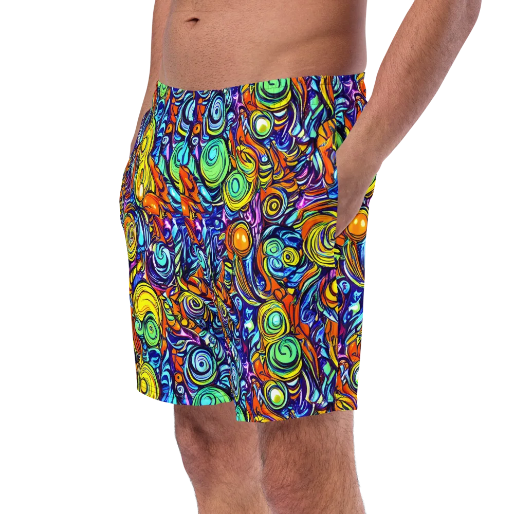 Orbiting Brilliance on Swim Trunks — Left Front
