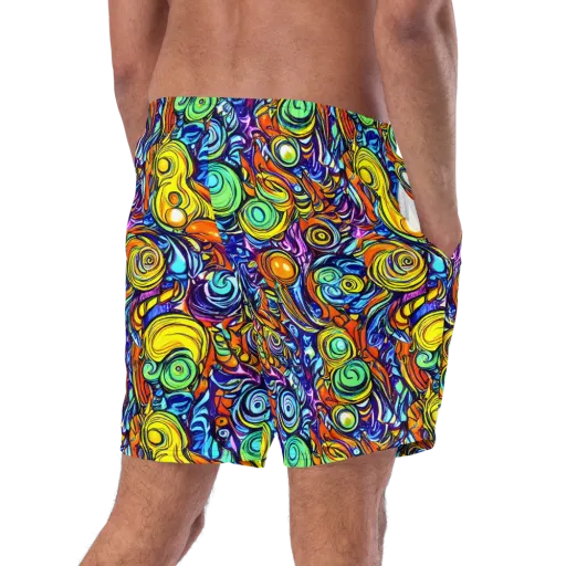 Orbiting Brilliance on a Swim Trunks