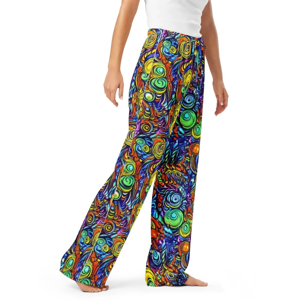 Orbiting Brilliance on Women's Pajama Pants — Right Front