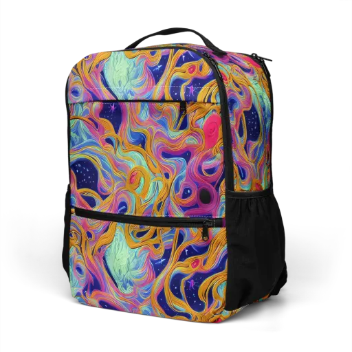 Starlit Marbling on a Utility Backpack