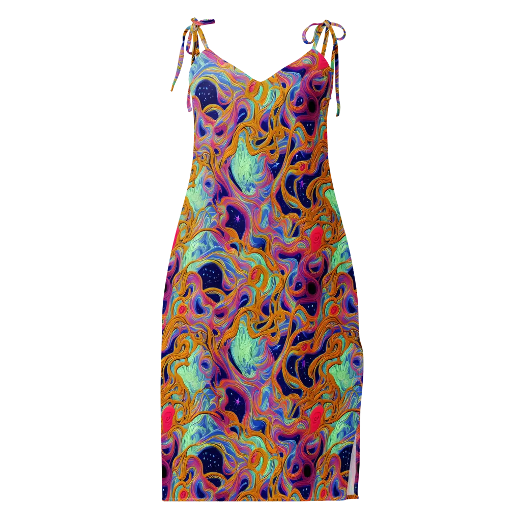 Starlit Marbling on Slip Dress — Front