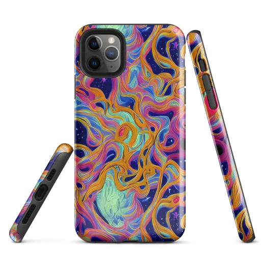 Starlit Marbling on a Tough Case for iPhone®