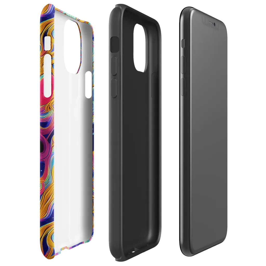 Starlit Marbling on Tough Case for iPhone® — Right