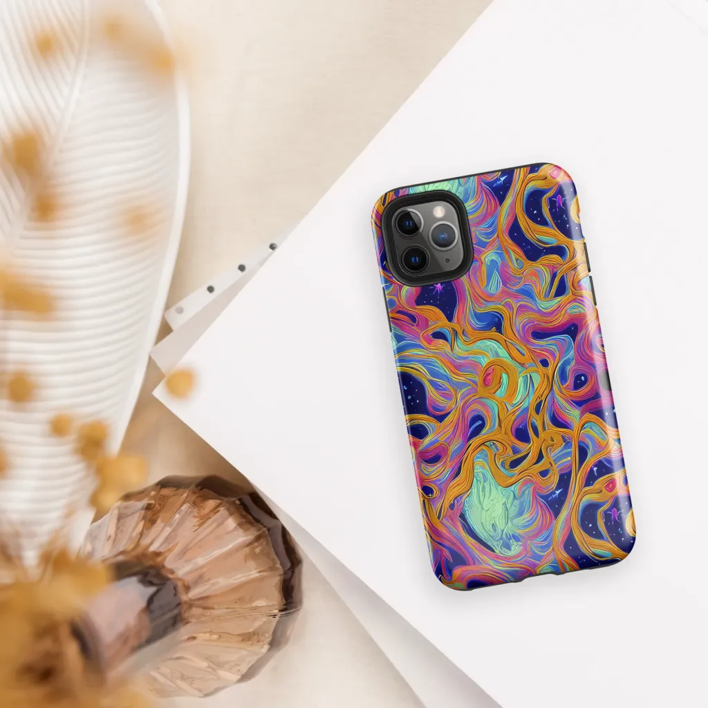Starlit Marbling on Tough Case for iPhone® — Front