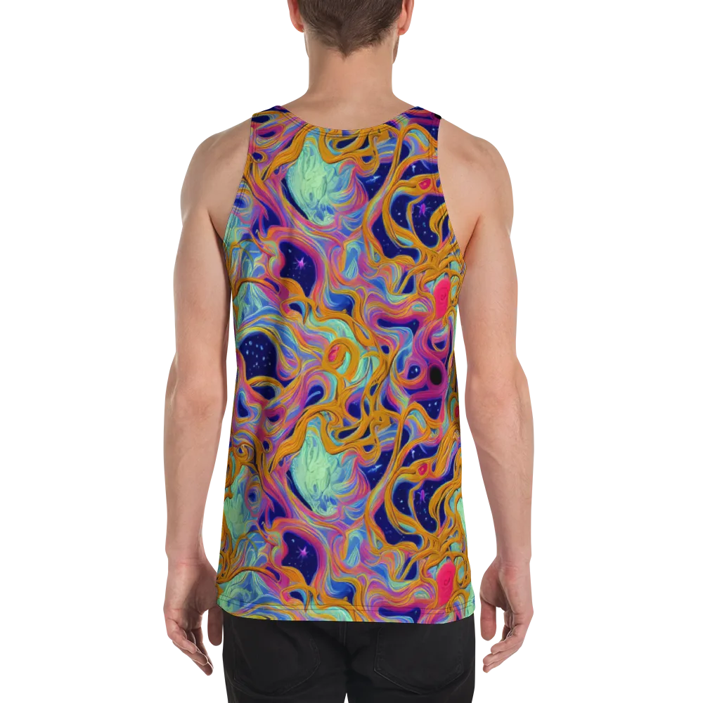 Starlit Marbling on Men's Tank Top — Back