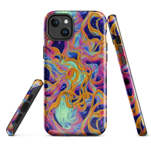 Starlit Marbling on a MagSafe Tough Case for iPhone®