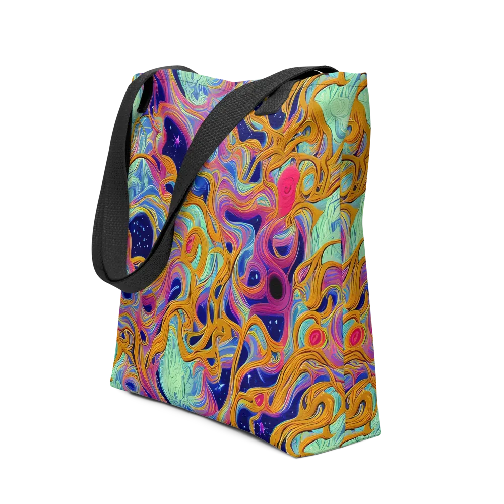 Starlit Marbling on Tote Bag — Front