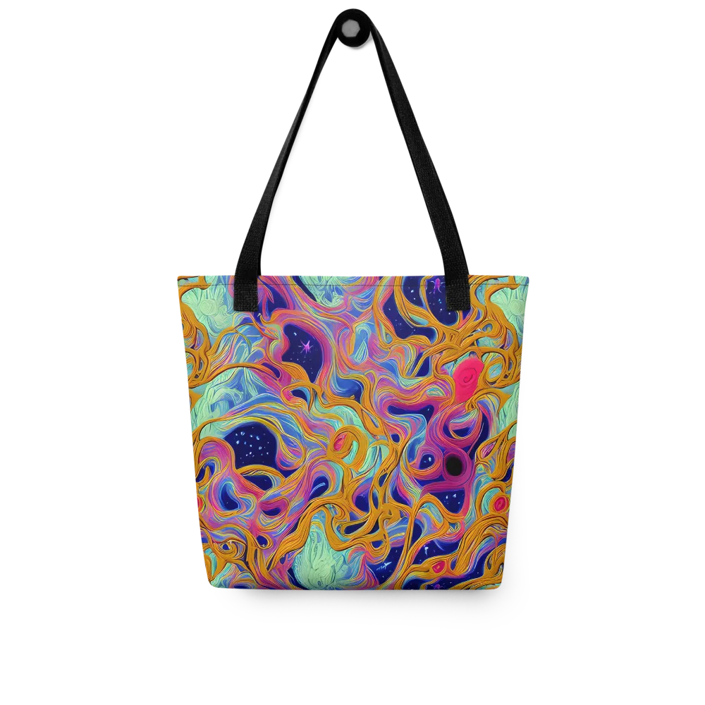 Starlit Marbling on Tote Bag — Front