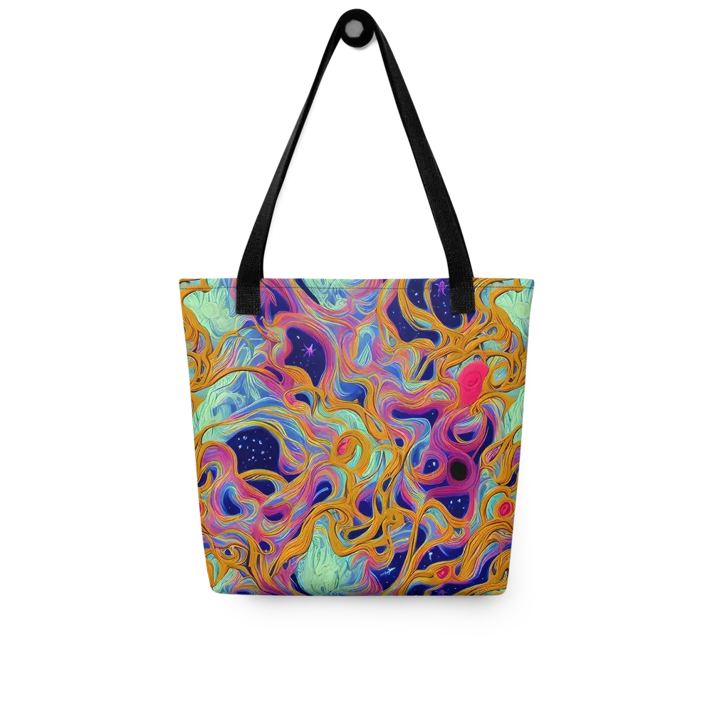 Starlit Marbling on Tote Bag — Front