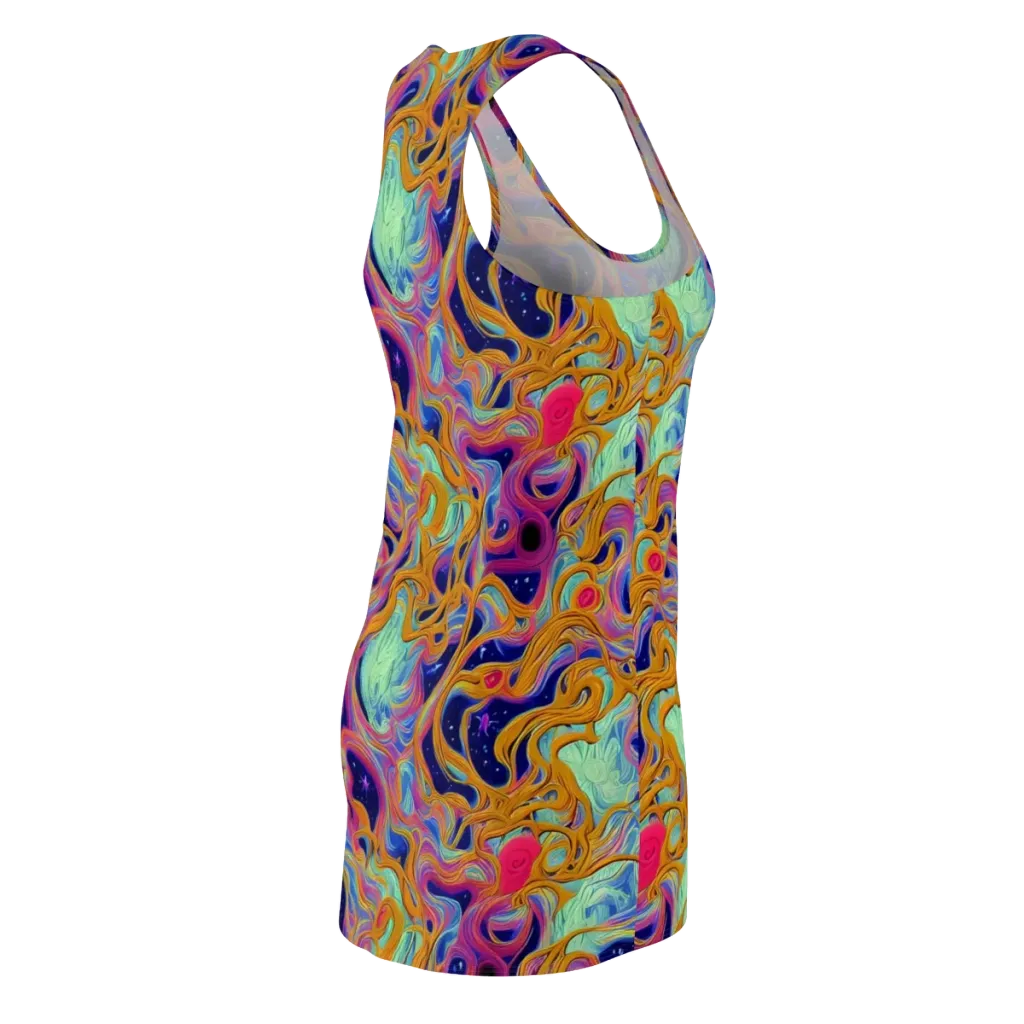 Starlit Marbling on Racerback Dress — Back Side