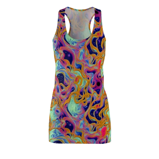 Starlit Marbling on a Racerback Dress