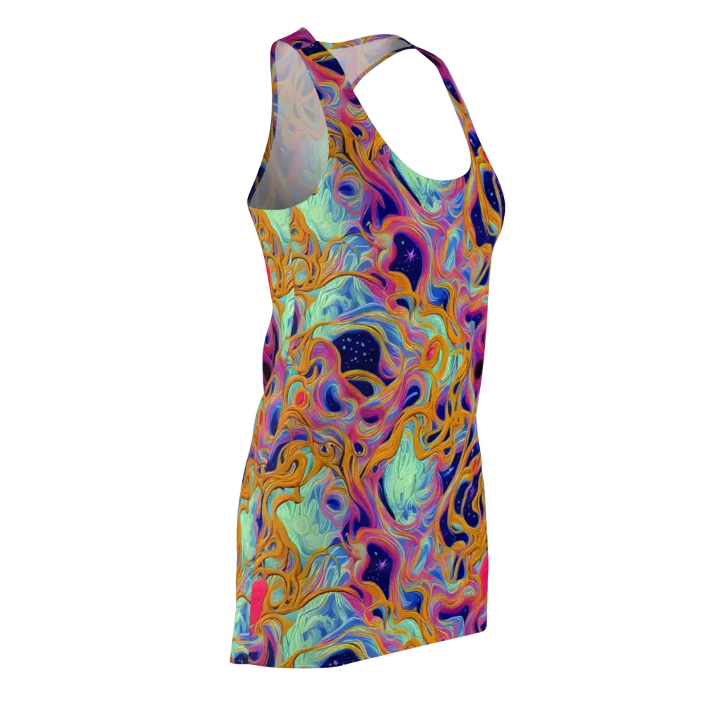 Starlit Marbling on Racerback Dress — Front Side
