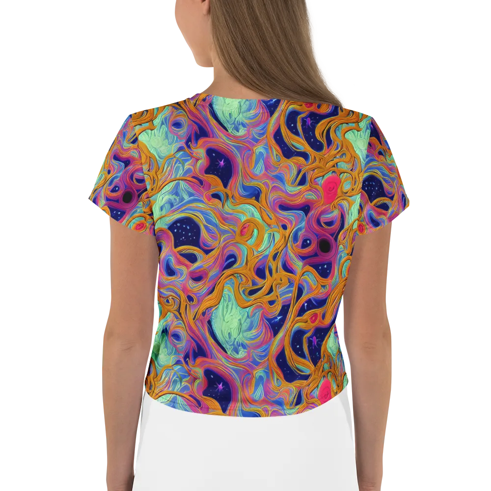 Starlit Marbling on Crop Tee — Back