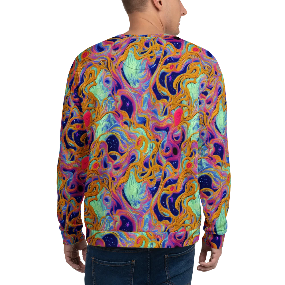 Starlit Marbling on Sweatshirt — Back